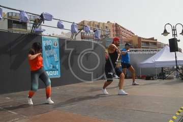 Clases magistrales de Zumba y Body Combat en Melenara (Foto TA)